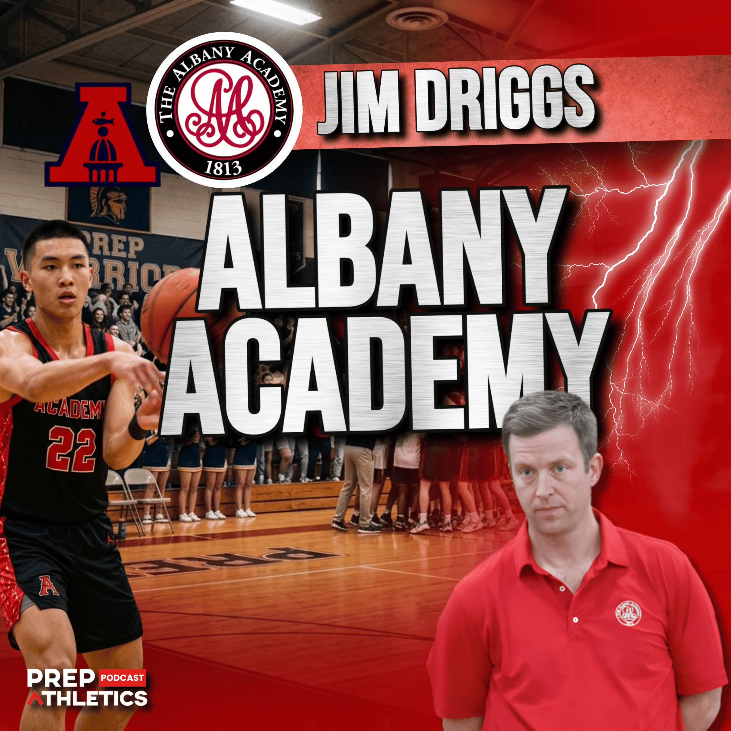 Coach Jim Driggs of Albany Academy Basketball on the Prep Athletics Podcast discussing NEPSAC recruitment and player development.